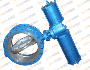 單作用氣動硬密封蝶閥，煤氣管道蝶閥，零泄漏煤氣蝶閥